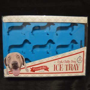 Wembley Presentville! NEW 2 Pack Silicone Chilly Weiner Dog Ice Trays